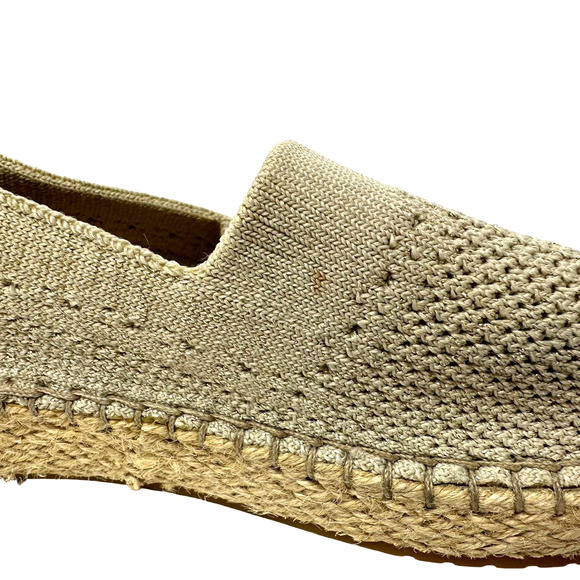Cole Haan size 7 B 21292 grand os slip on flats sparkly taupe knit espadrille - Picture 7 of 13